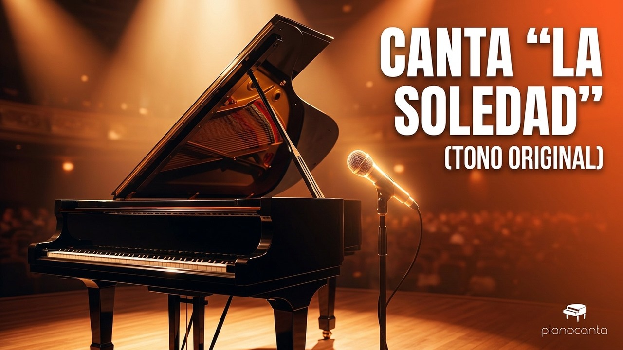 Laura Pausini - La soledad (Tono Original Si b M) Canta con piano