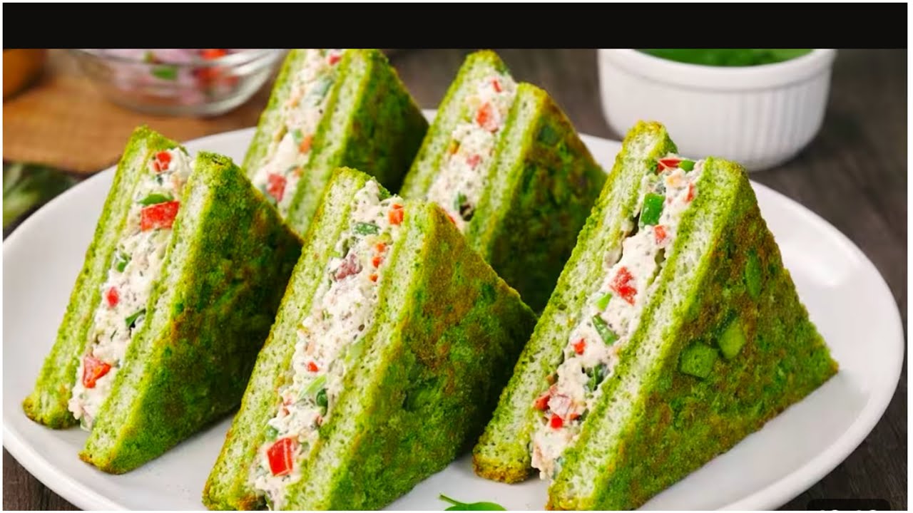 ब्रेड पालक का इतना टेस्टी और नया नाश्ता कि सब पूछेंगे कैसे बनाया | breakfast recipe | bread ka nasta