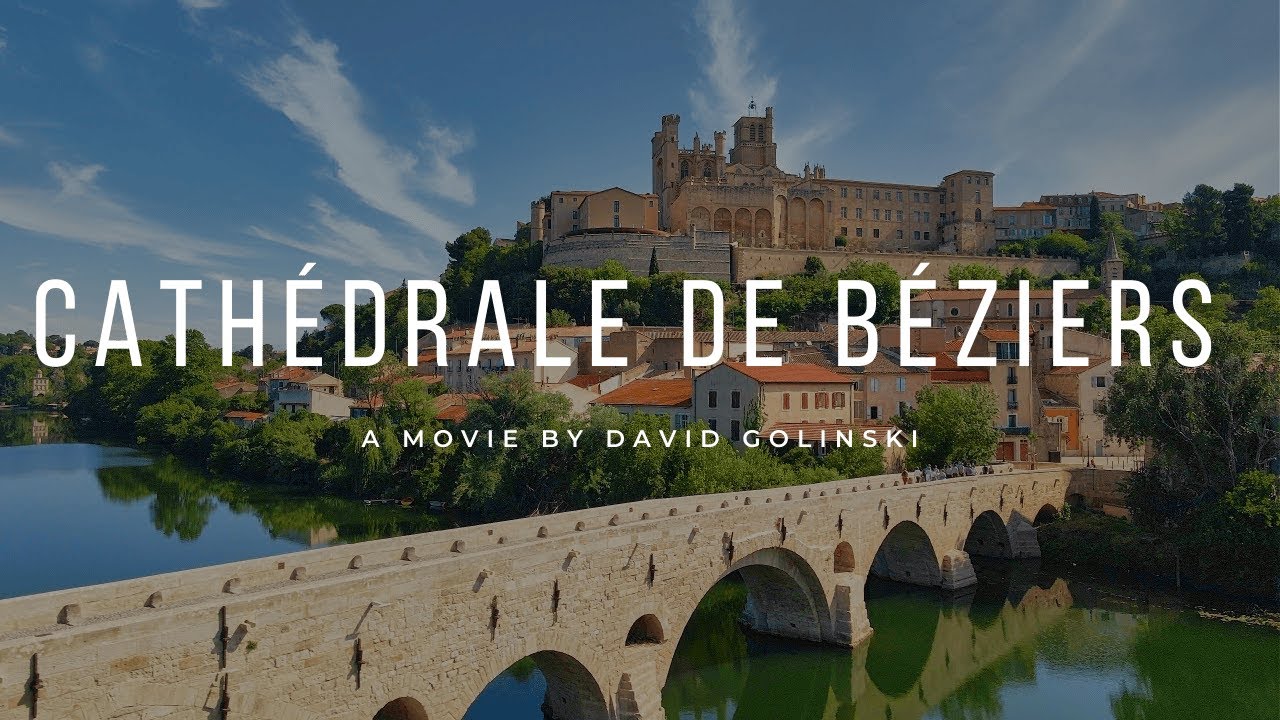 Cath&eacute;drale de B&eacute;ziers | France | Pont Vieux | Dji Drone | Cath&eacute;drale Saint-Nazaire
