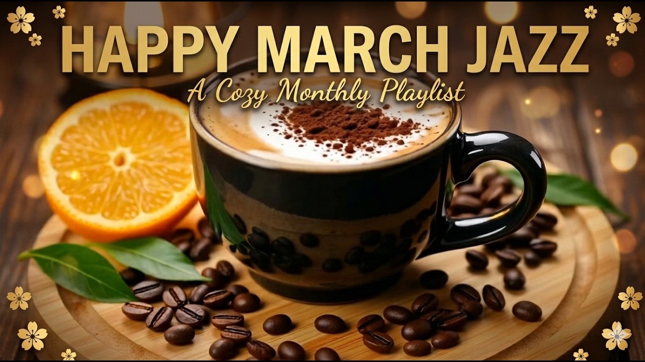 Happy March Morning Jazz ☕ Positive Coffee Jazz, Delicate Bossa Nova Piano for a Joyful Mood