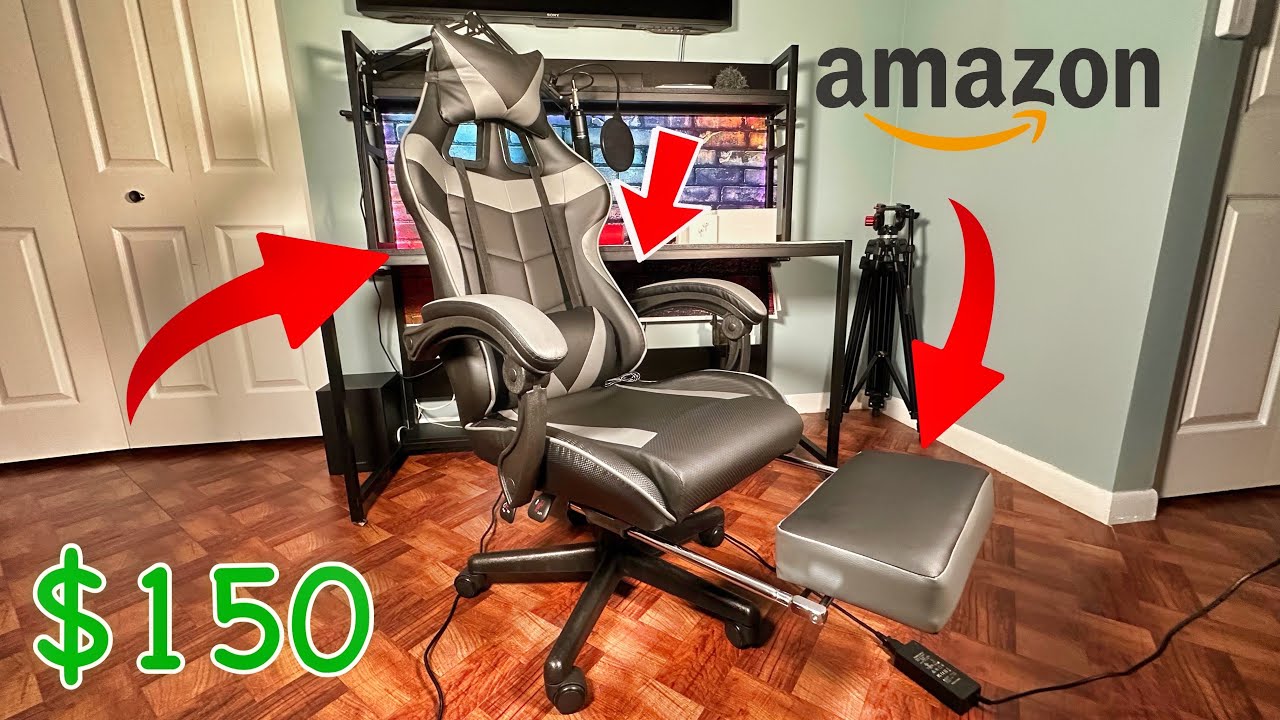 Bought the Cheapest Gaming Chair with Footrest & Massager!(2023)