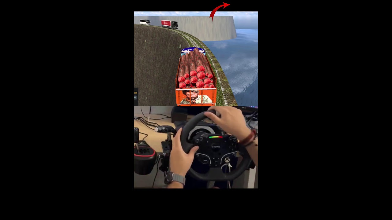 INDIAN TRUCK DRIVER LIVE IN DANGEROUS ROADS 🔥 | #shortsfeed #shortslive #ets2 #live #shorts