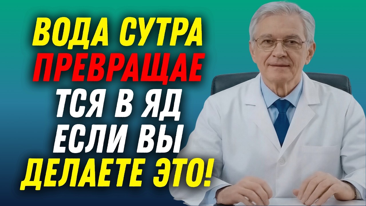 Пожалуйста, не пейте воду таким образом по утрам — особенно после 60 лет! | ПАМЯТЬ И МОЗГ