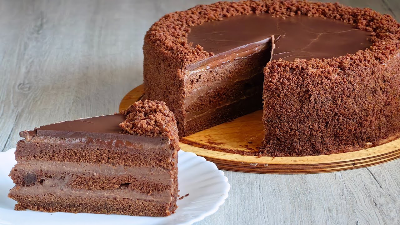 НЕРЕАЛЬНО ВКУСНЫЙ ТОРТ 🍰 «ШОКОЛАДНЫЙ БАРХАТ» | Chocolate Cake Recipe | olgalungu