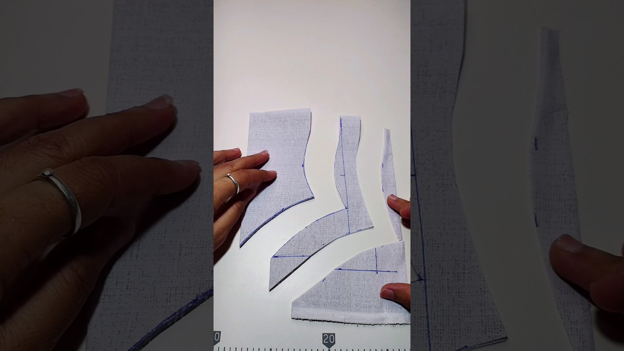 Sweetheart  &hearts;️ neck design on bukram | sweetheart neck cutting| #shorts #sewing