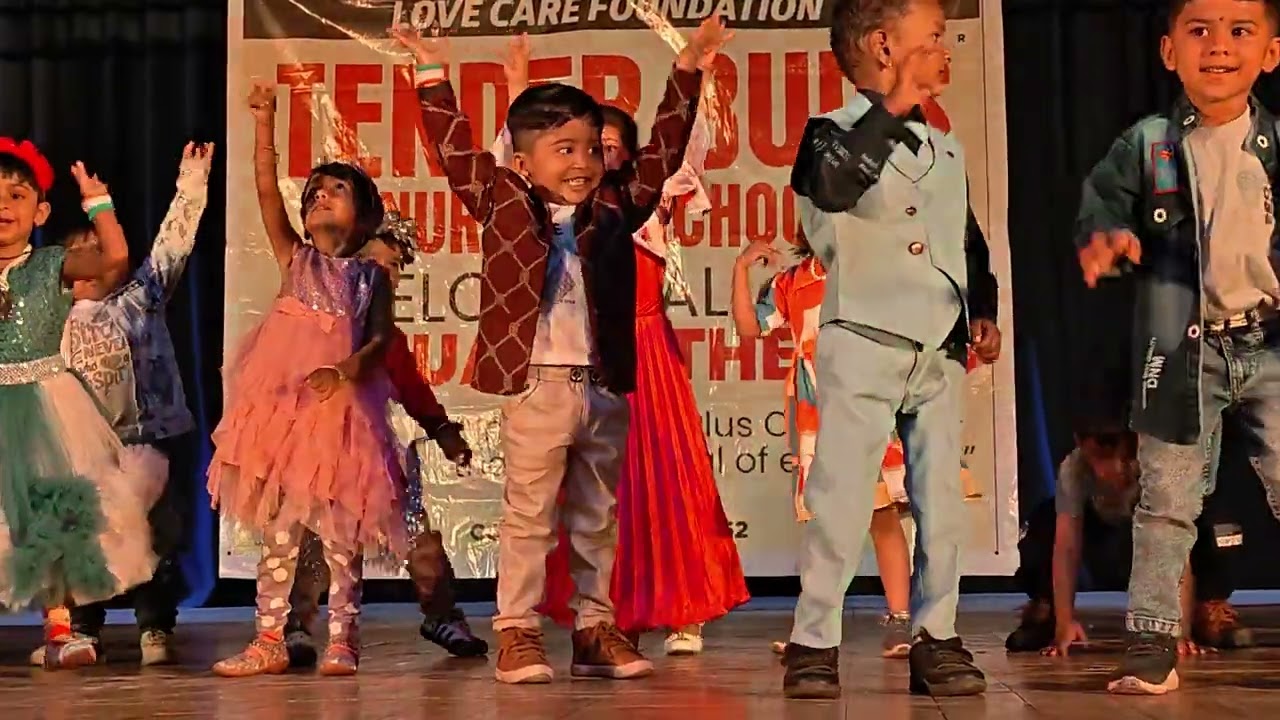 Bumm Bumm Bole Dance, Nursery Kids 1st Group, Tender Buds Nursery School, Pune-411037.