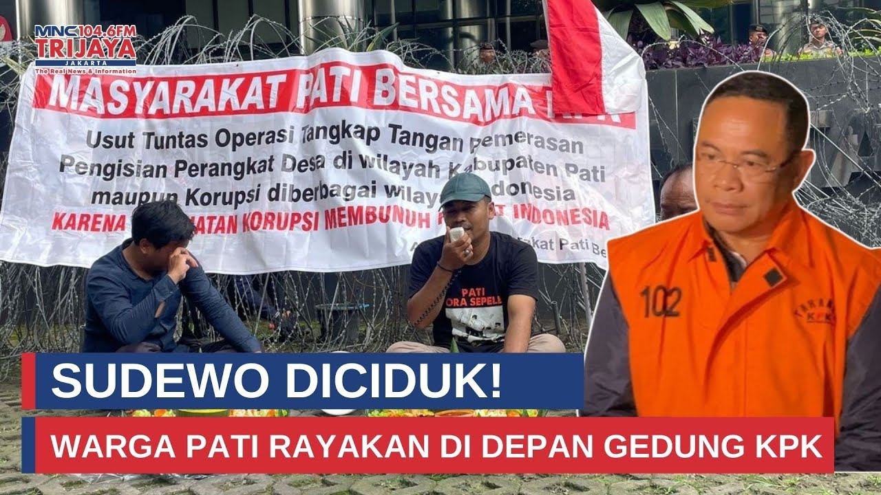 OTT Gegerkan Pati! Komisi Pemberantasan Korupsi Diserbu Warga Bawa Tumpeng I Trijaya Update