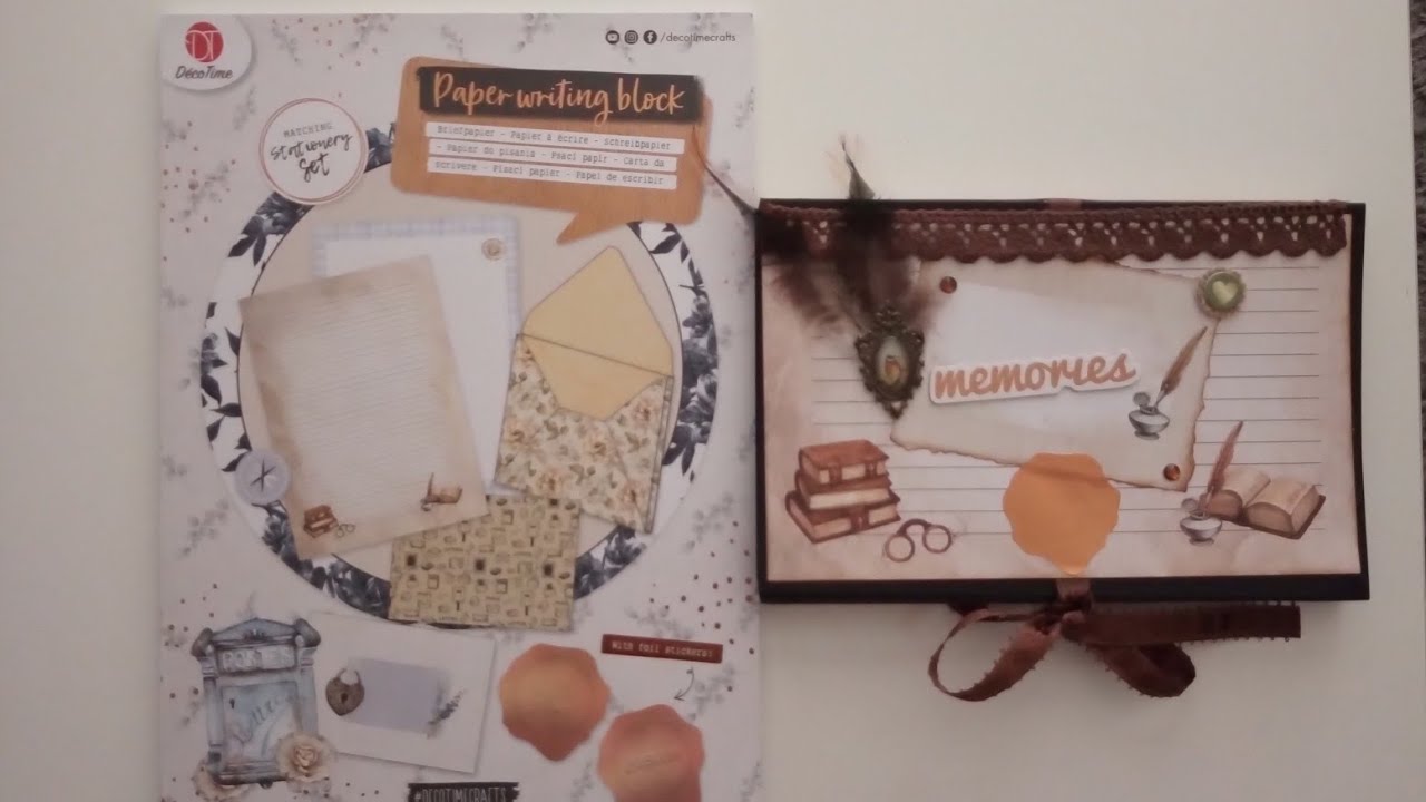 TUTO MINI ALBUM ACTION PAPER WRITING BLOCK