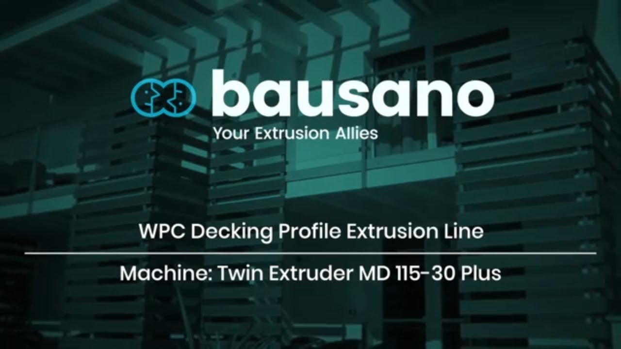 Bausano Wpc Extrusion Line with Brushing Machine