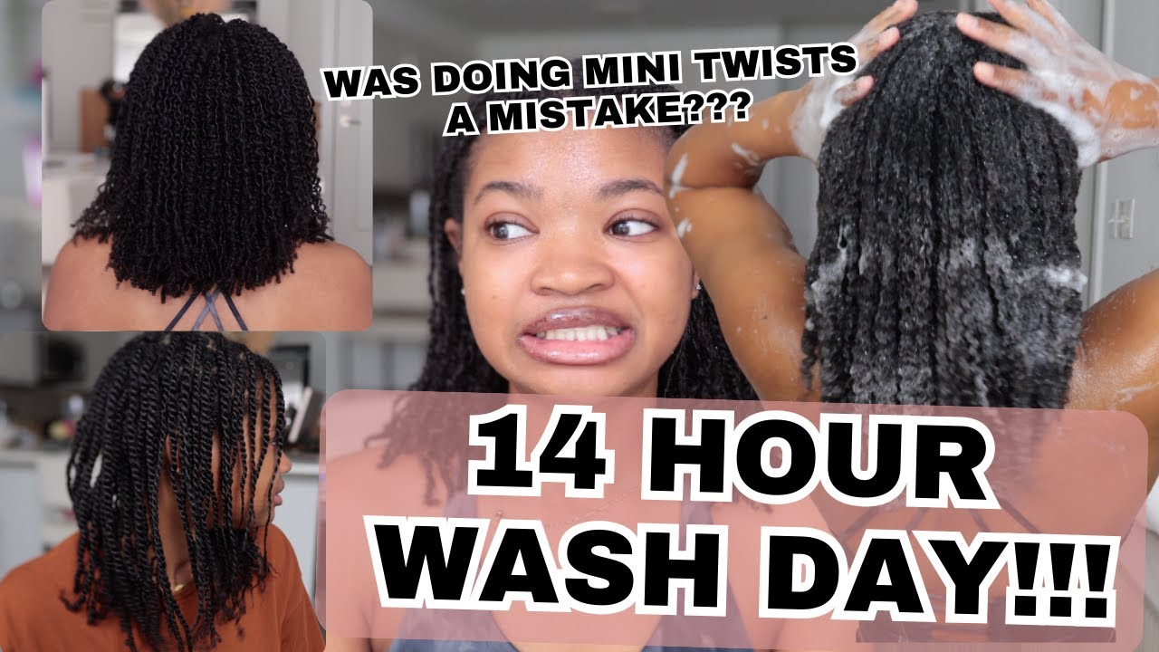 It took 14 HOURS to do my Wash Day!!!! | Was Doing Mini Twists MISTAKE????