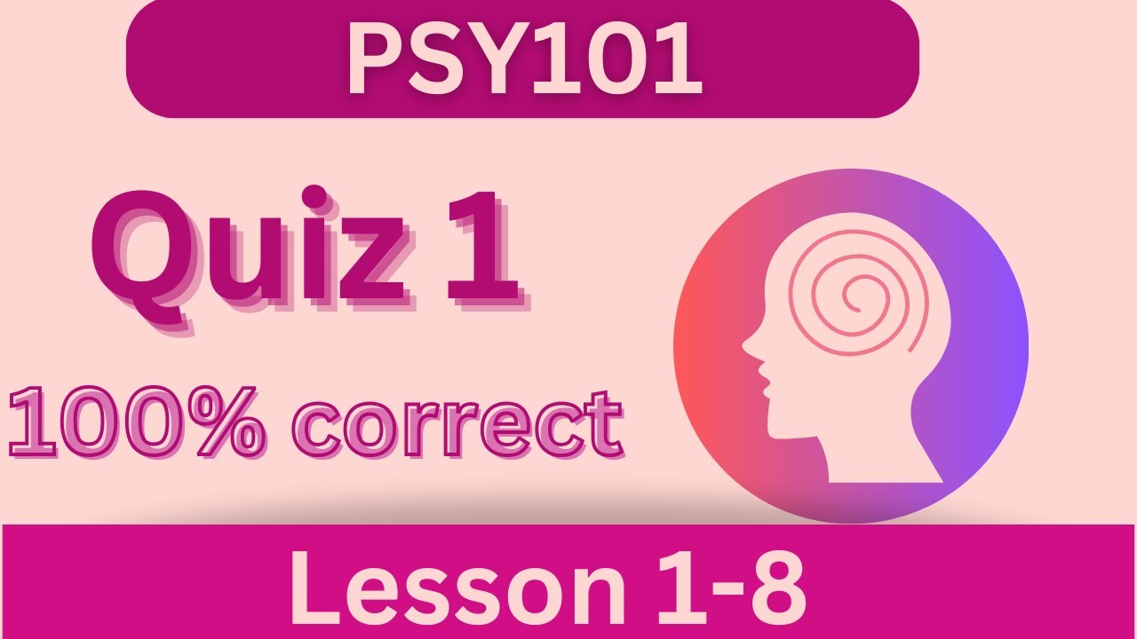 PSY101 Quiz 1_Fall 2023_Lesson 1-8_100% correct