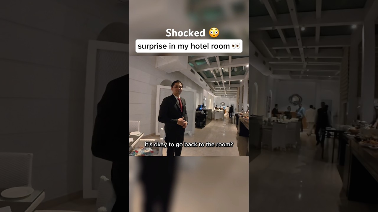 hotel room surprise in India 🇮🇳 #india #5starhotel #travel