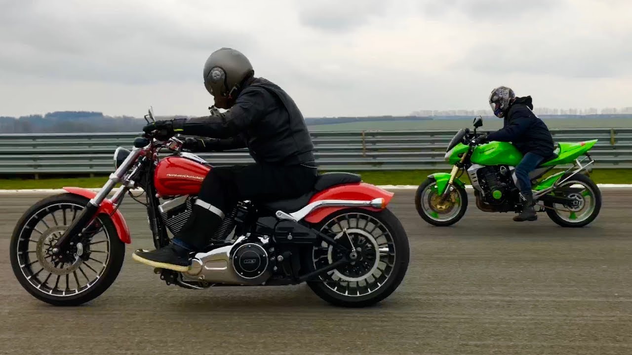 Harley-Davidson FXSB Breakout 103cui vs Kawasaki Z1000