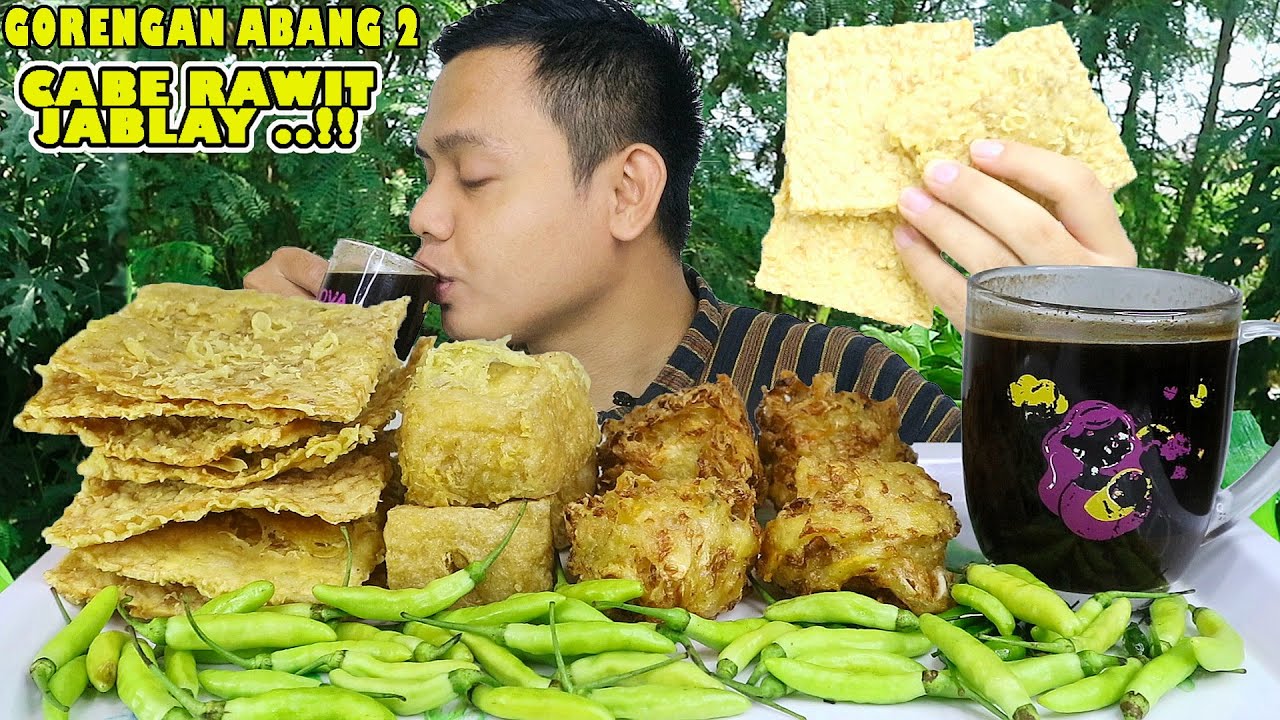 AUTO ASAM LAMBUNG ! SARAPAN GORENGAN ABANG2 PAKE CABE RAWIT JABLAY !! NYERUPUT KOPI HITAM
