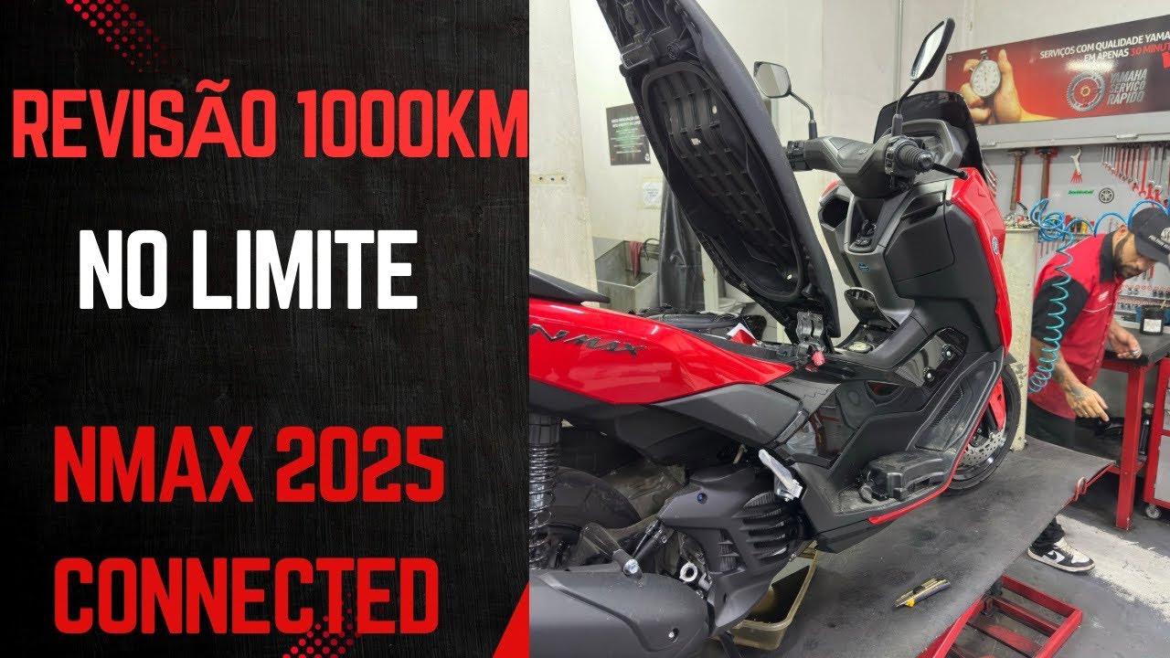 Revisão de 1000km da Nmax 2025 no limite permitido pela Yamaha! #scooter #nmax2025 #nmax #revisao