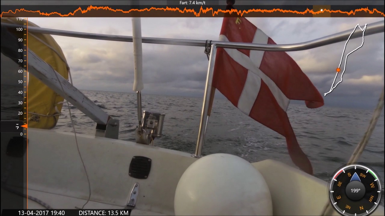 Første tur med Maxi 77 ved Rønnerhavnen