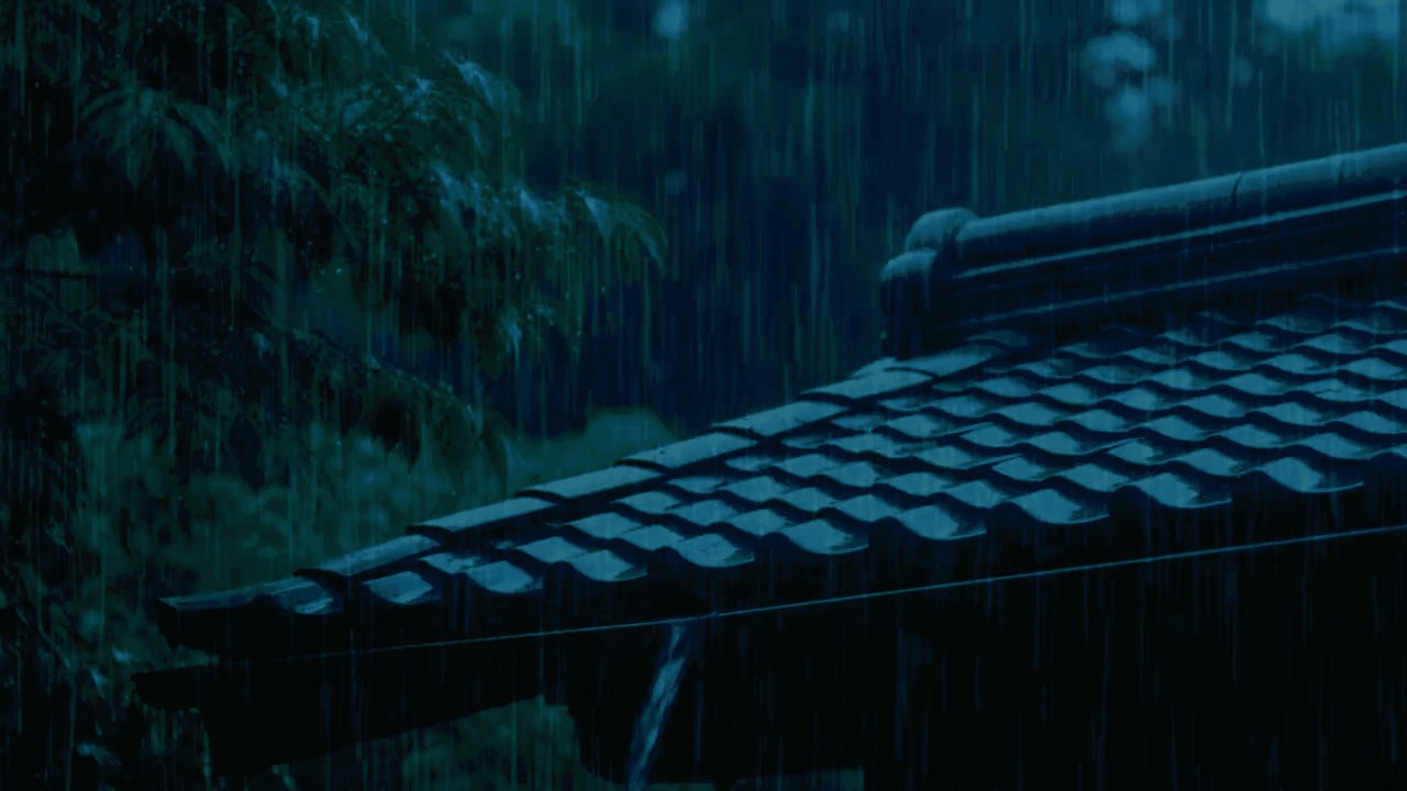 No Ads  Rain Sounds for Sleeping - ASMR Rain And Thunder for Deep Relaxation