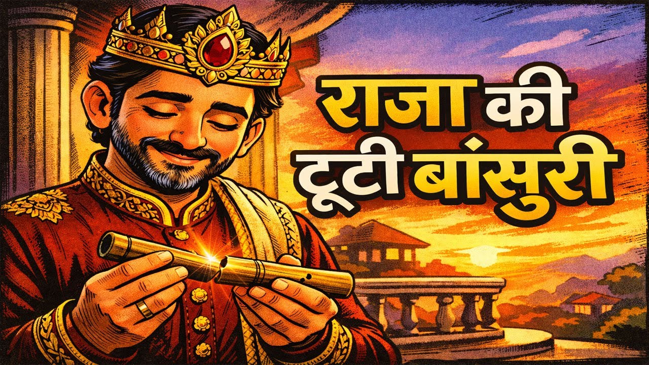 राजा की टूटी बांसुरी | Powerful Moral Story in Hindi | Hindi Kahaniya | Cartoon Story