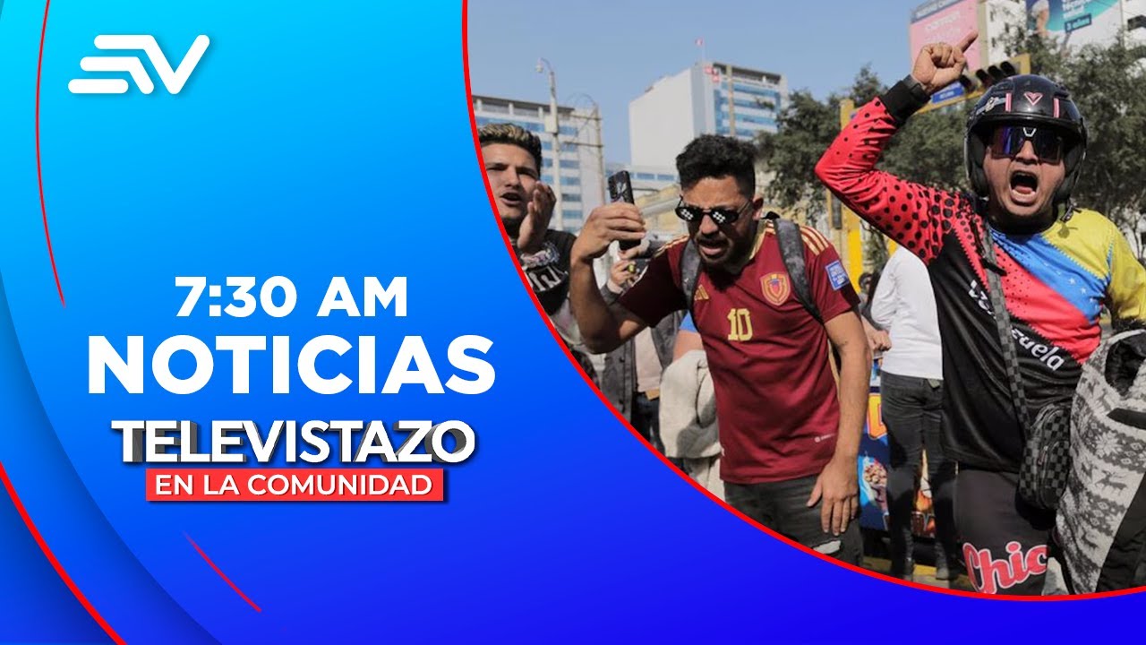 Primeras reacciones de migrantes Venezolanos ante ca&iacute;da de Maduro | Televistazo | Ecuavisa