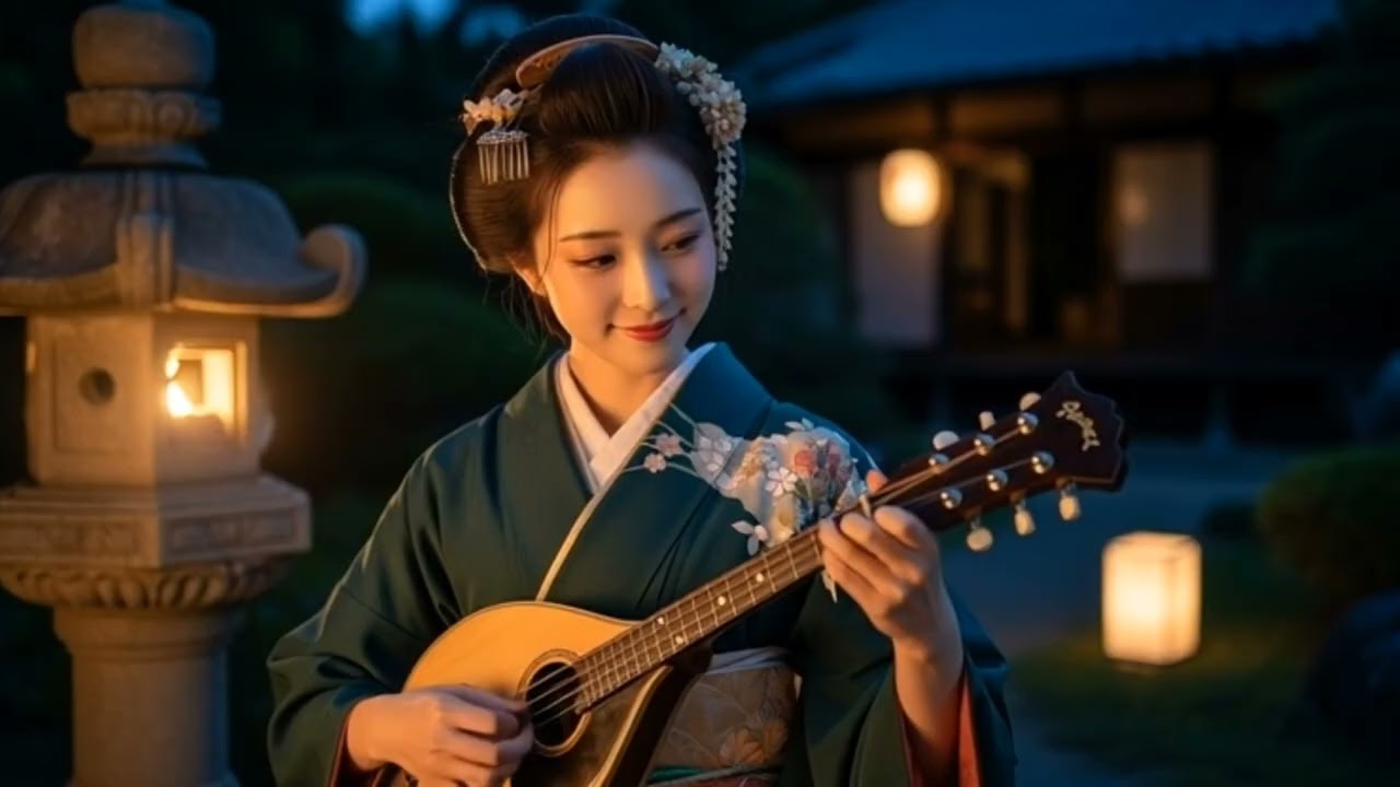 Enchanting Guzheng Music Under Lantern Light