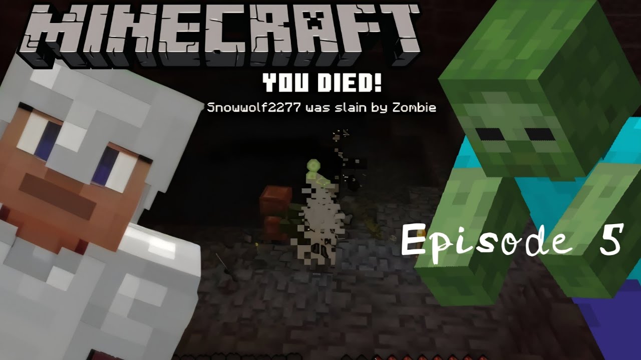 This Cave Exploration Didn't End Well.. | Minecraft Survival #5 