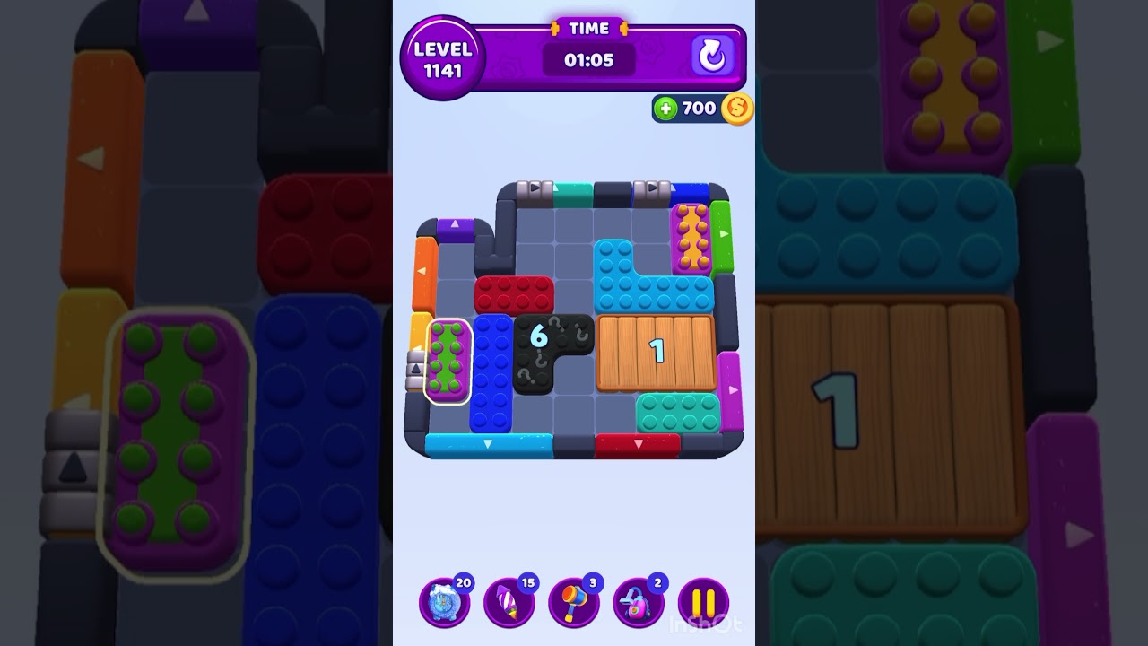 Color Block Jam Level 1141 &ndash; Full Puzzle Solution (No Boosters)