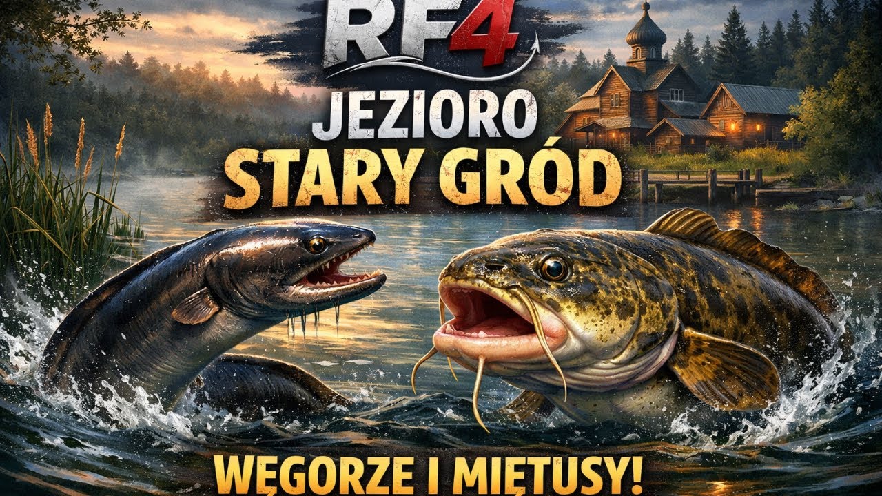 RF4- Jezioro Stary Gród I Old Burg Lake I Miętusy i Węgorze