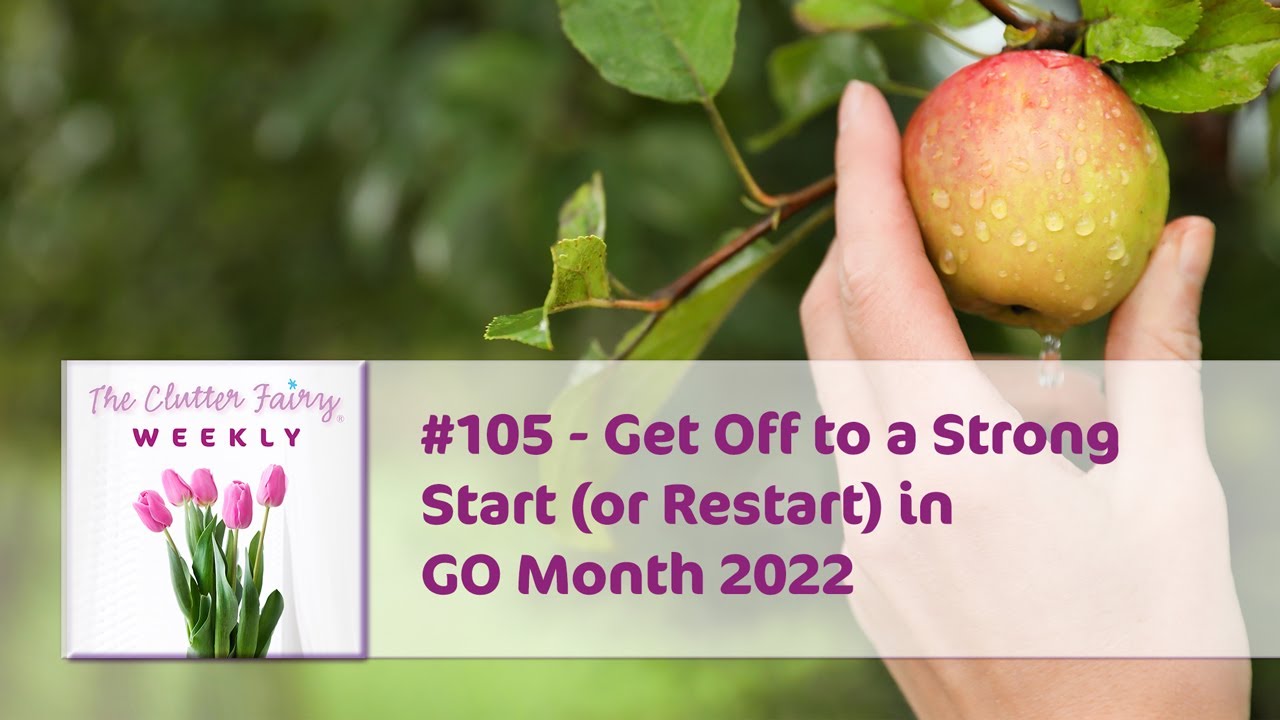 Get Off to a Strong Start (or Restart) in GO Month 2022 - The Clutter Fairy Weekly #105