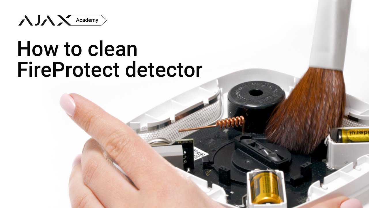 How to clean FireProtect detector ‣ Ajax Academy