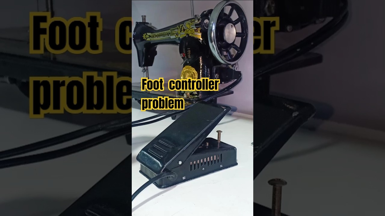 Foot controller problem #sewingmachine  #sewing #household #sewinghacks #sewingtutorial #footconm