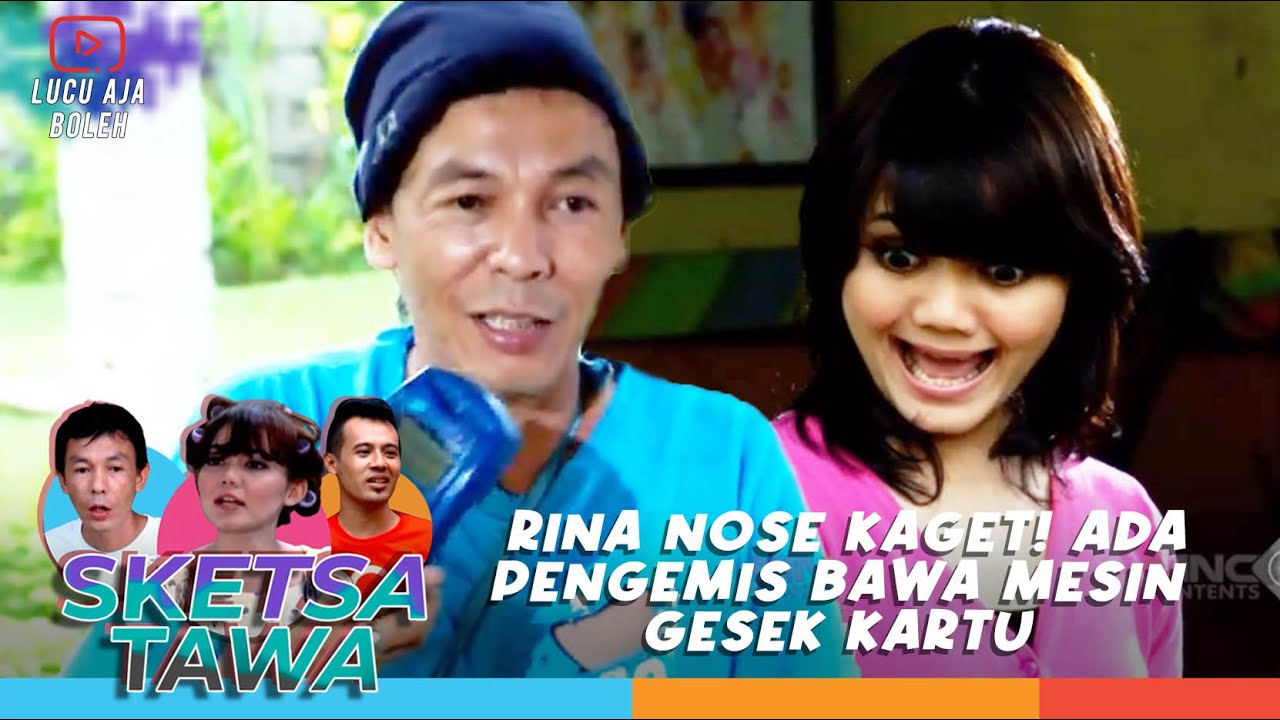 DAUS SEPARO JADI PENGEMIS MODERN! RINA NOSE KAGET DIMINTAIIN SEDEKAH PAKE MESIN ATM? - SKETSA TAWA