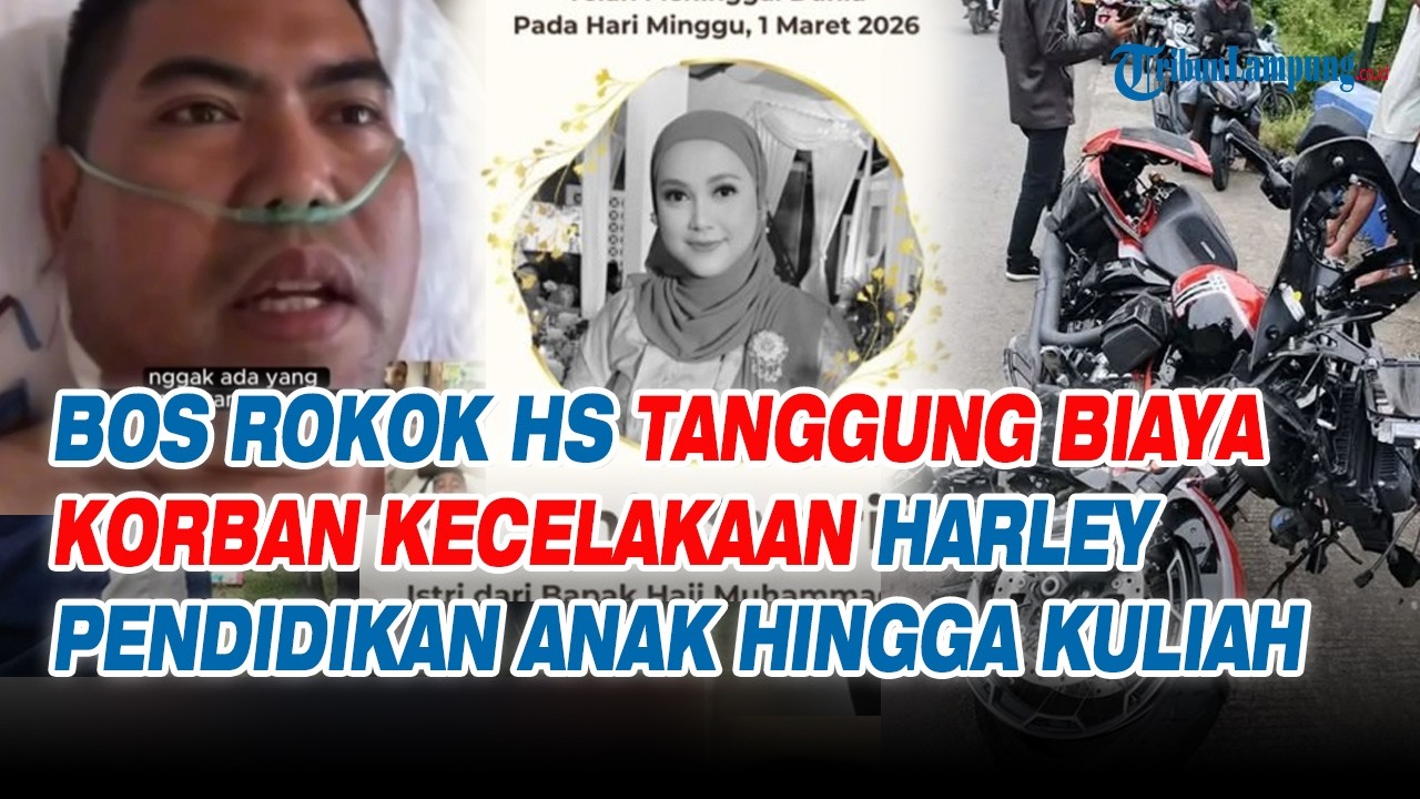 Bos Rokok HS Tanggung Biaya Korban Kecelakaan Harley Pendidikan Anak hingga Kuliah Dijamin