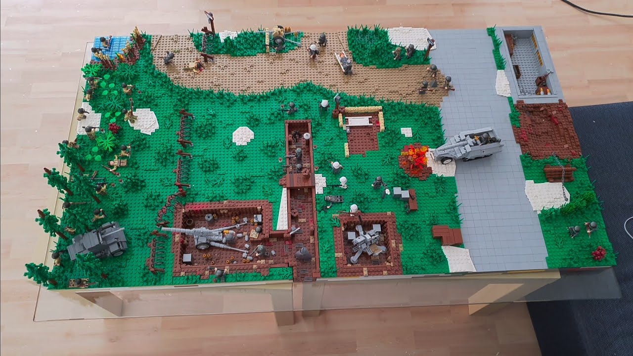 Deutscher Flugplatz wird angegriffen 1945 | Lego ww2 moc (Deutsch)