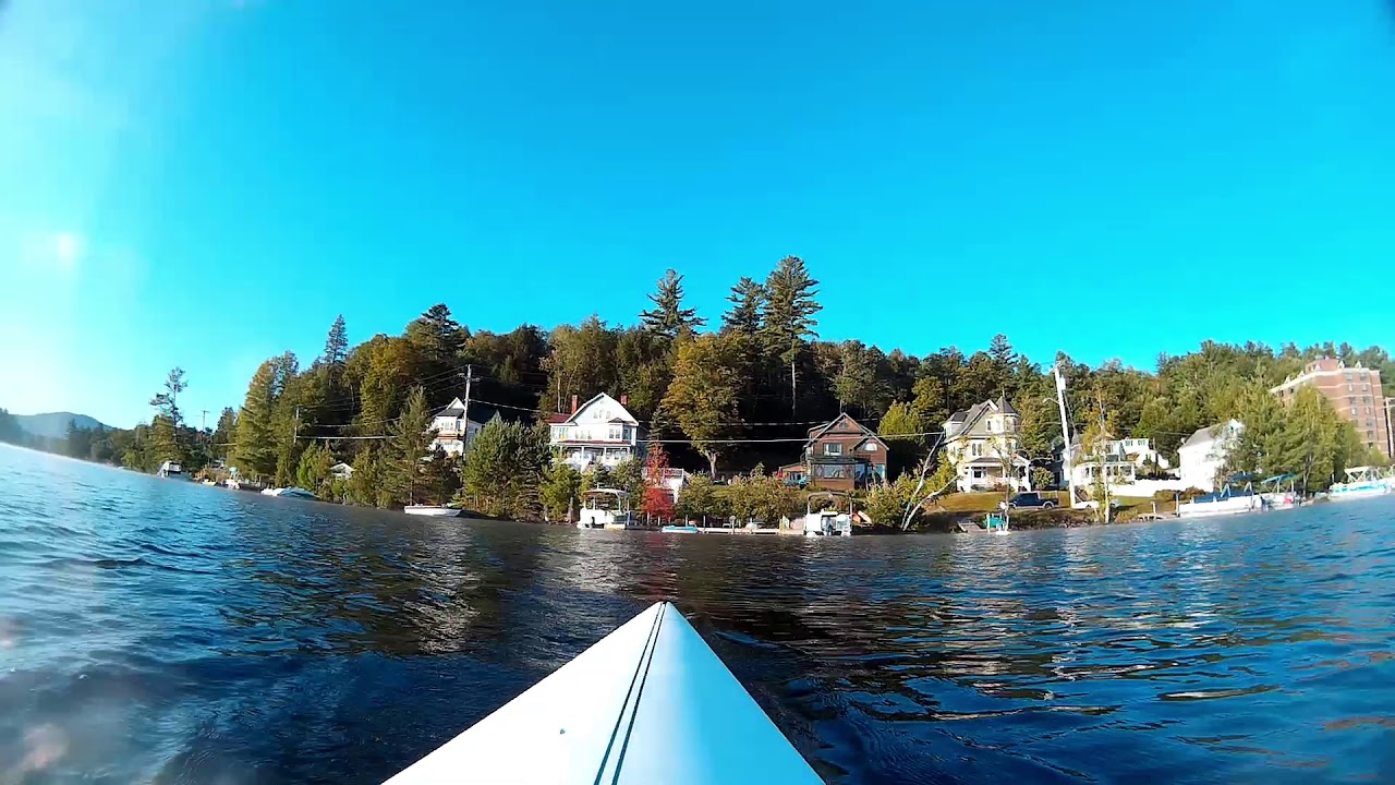 Indoor rowing scenery - around Lake Flower