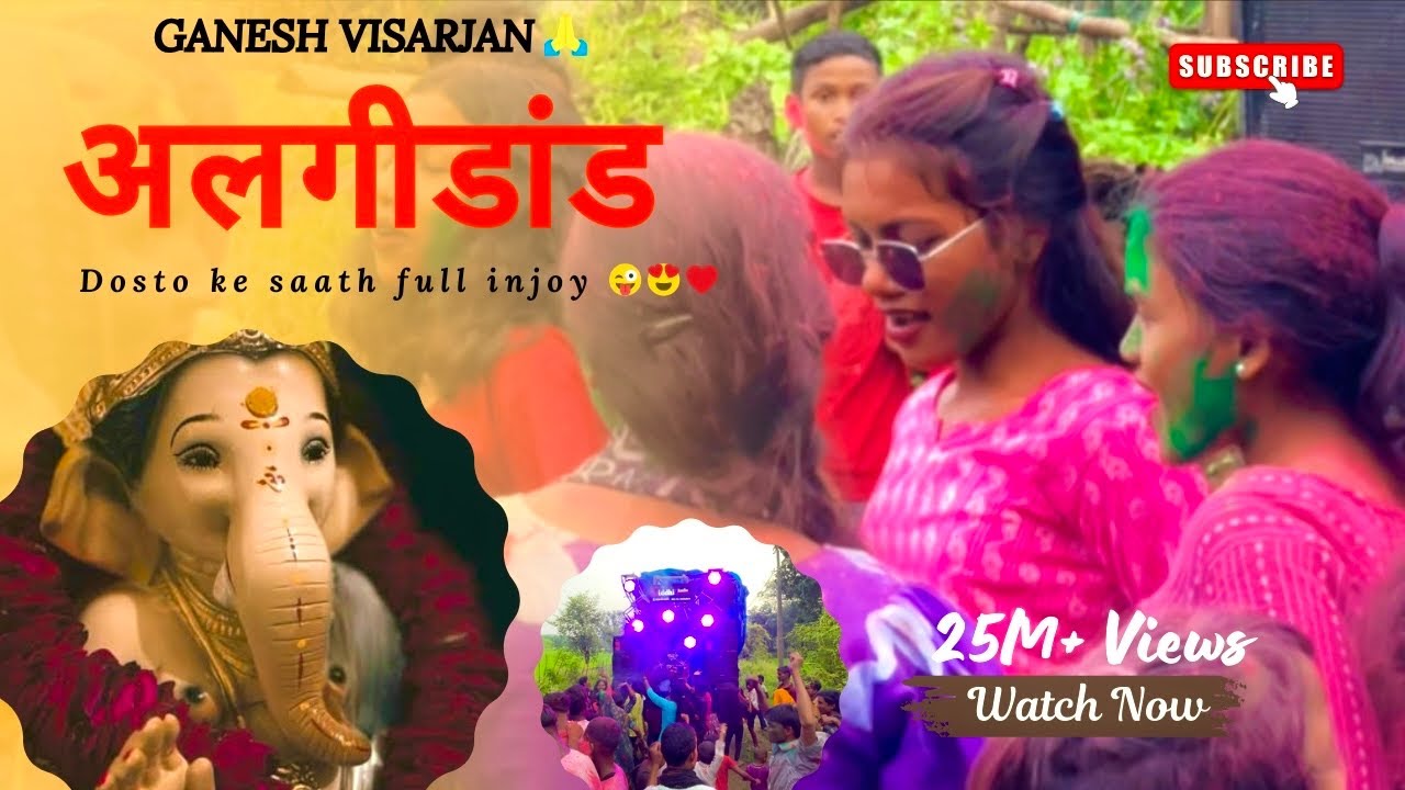 Algidand Ganesh Visarjan 2025 | दोस्तों के साथ फुल इंजॉय  | SY VLOG 07 | Chhattisgarh Vlog #cg 