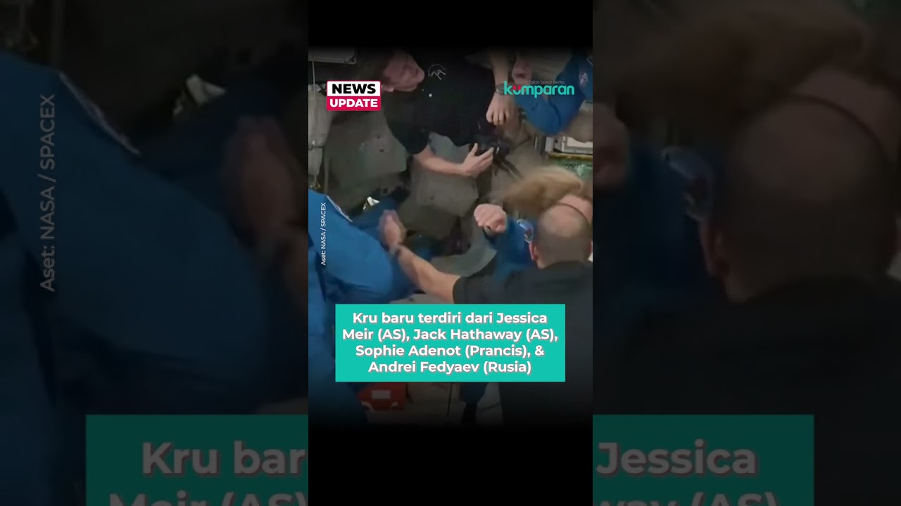 Momen 4 Astronot Tiba di Stasiun Luar Angkasa Internasional, Lanjutkan Misi Riset Penting