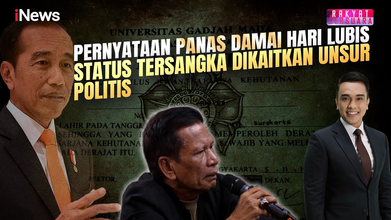 Damai Hari Lubis Ungkap Ada Unsur Politis dalam Penetapannya Jadi Tersangka Kasus Jokowi | Rakber