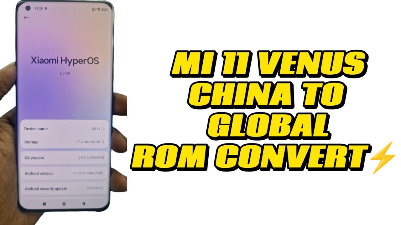 MI 11 (VENUS) CHINA TO GLOBAL ROM CONVERT ✅🆗NO NEED BOOTLOADER UNLOCK❌OTA OK🛜