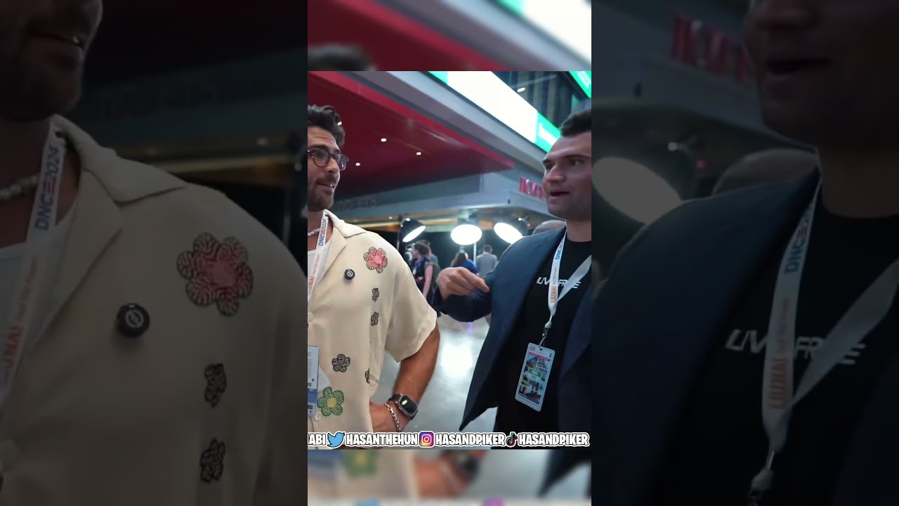 Charlie Kirk Confronts HasanAbi at the DNC
