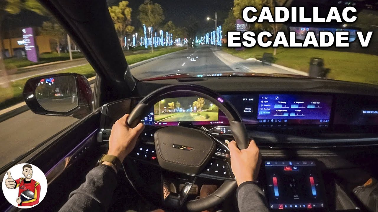 2026 Cadillac Escalade V POV Night Drive (3D Audio)(ASMR)