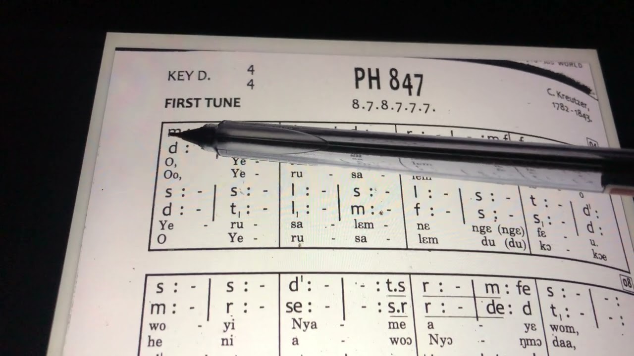 Reading Basic Tonic Solfa Sheet