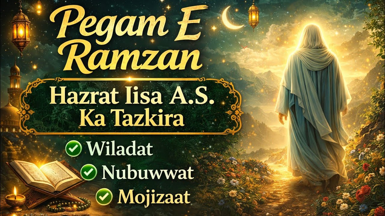 Pegam E Ramzan | Hazrat Iisa A.S. Ka Tazkira | wiladat - Nubuwwat
