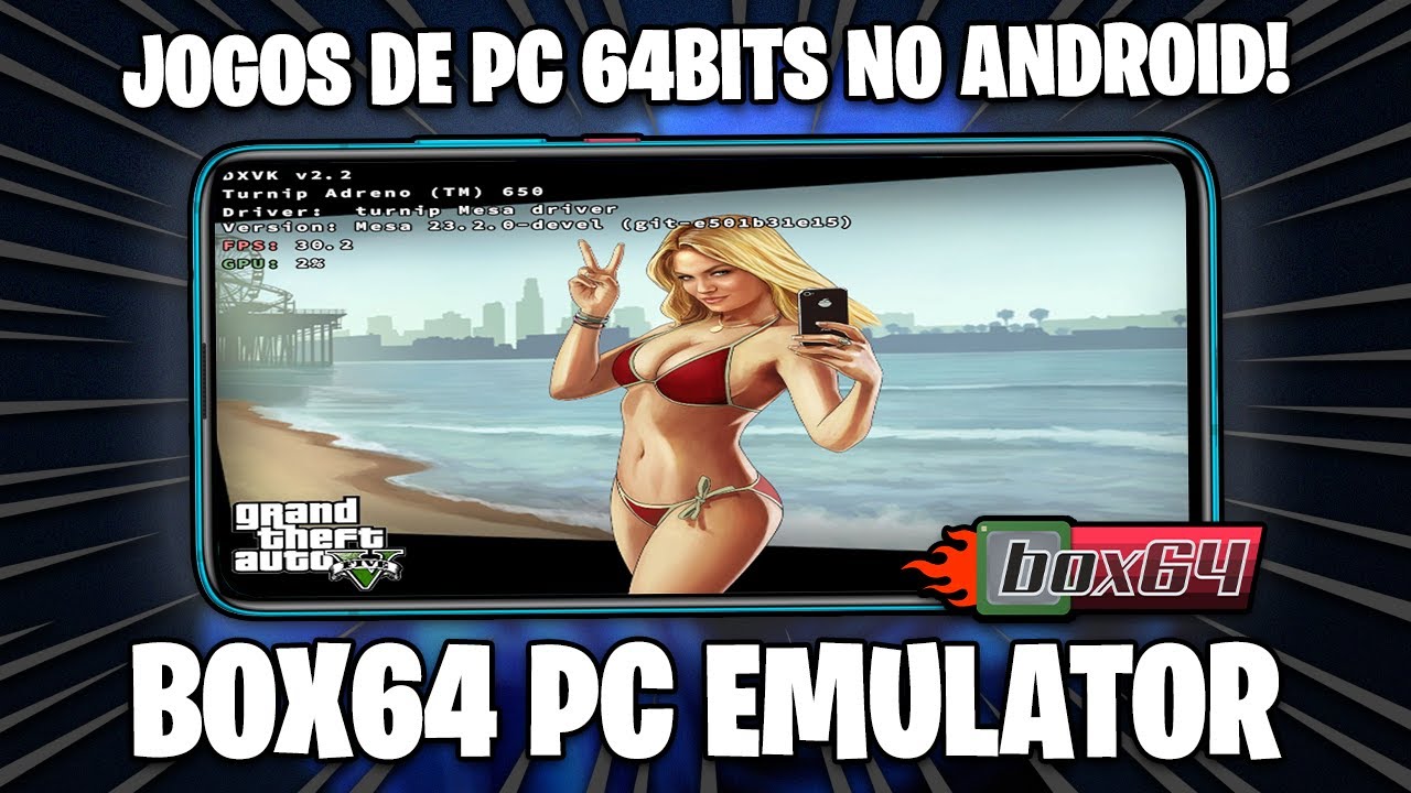 O FUTURO CHEGOU! GTA V E BF4 NO ANDROID E VÁRIOS JOGOS COM BOX64!