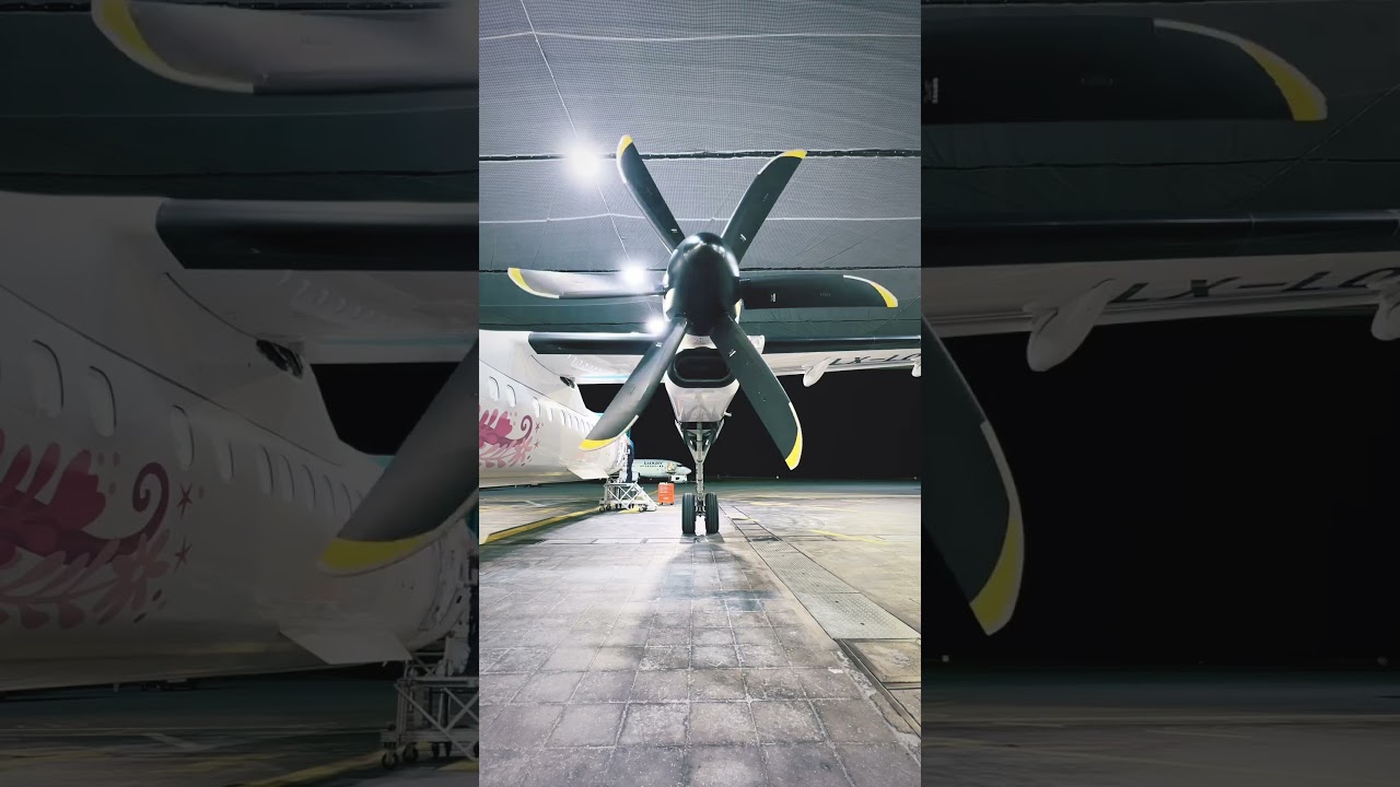 feathering of propeller #aircraft #propeller