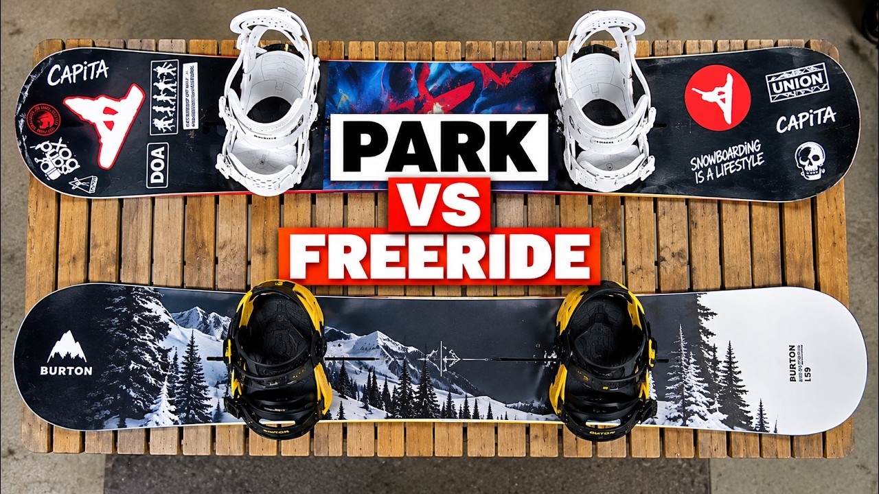 Park VS Freeride - Setting Up Your Snowboard