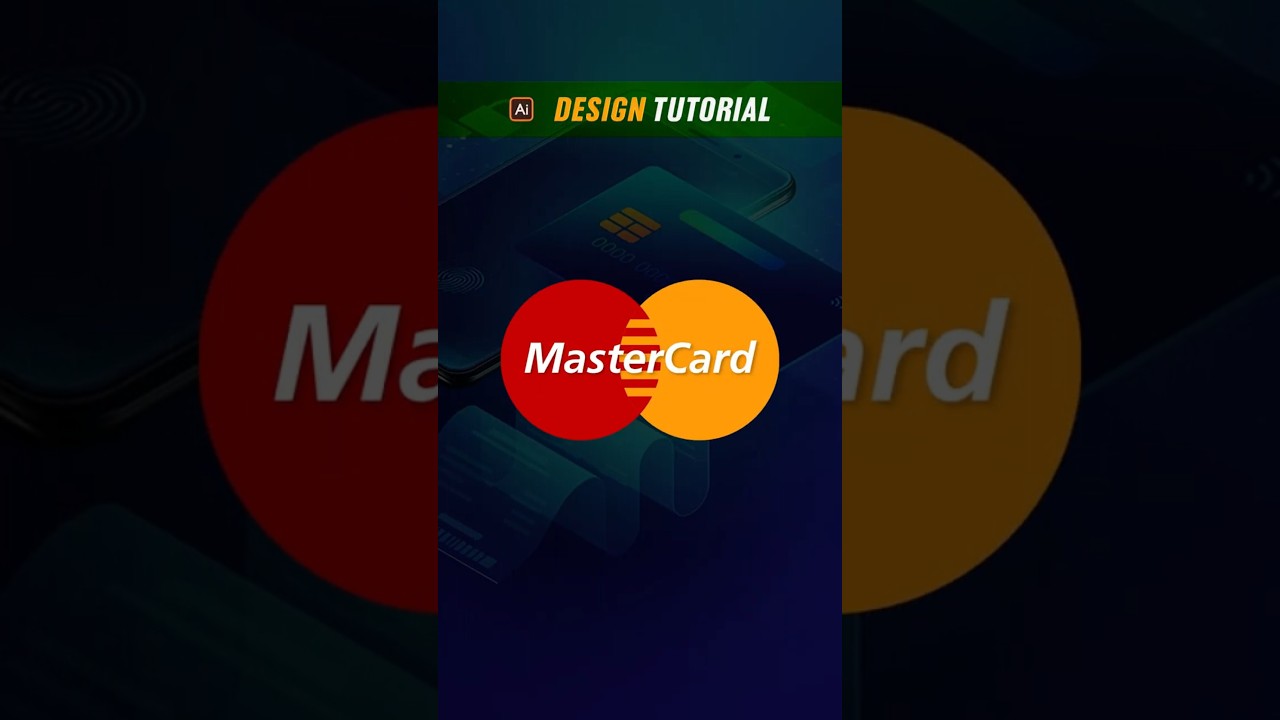 Mastercard logo design #illustrator #logo #shorts #foryou #shortsfeed #shortsvideo #viral #trending