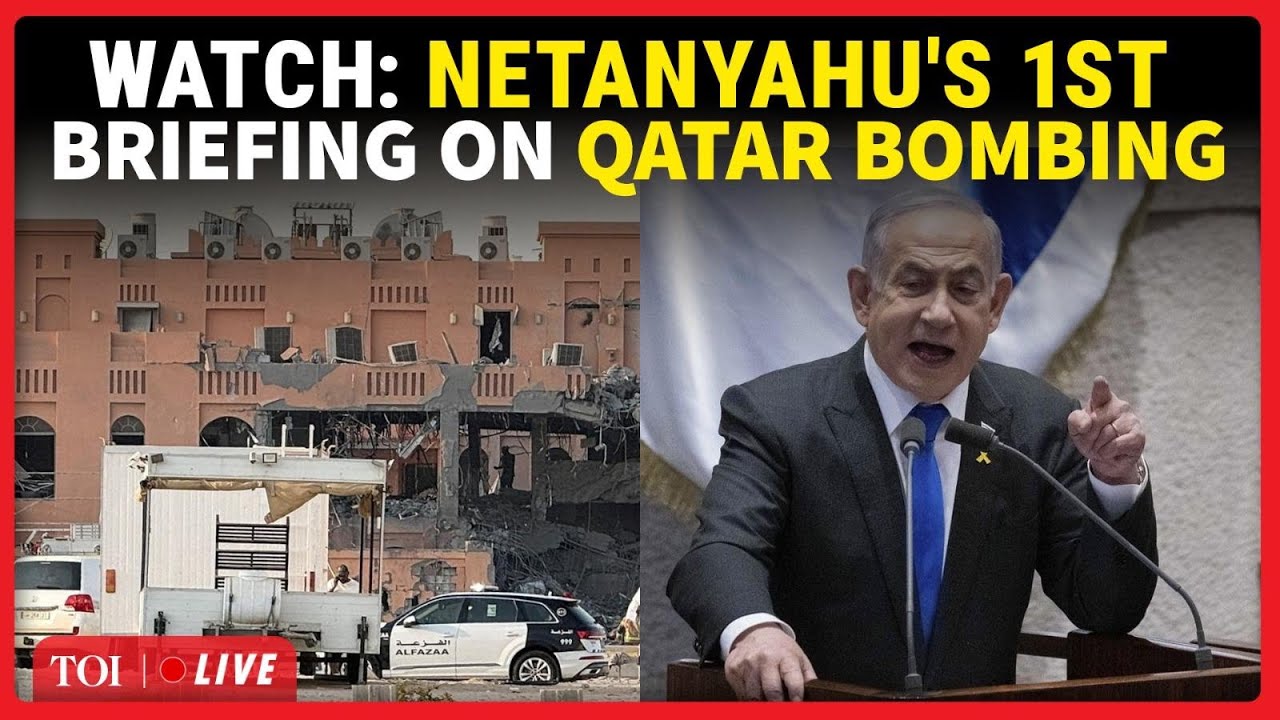 LIVE | Netanyahu Speech After Israel Bombs U.S. Ally Qatar; Israeli PM's Big Message To Hamas
