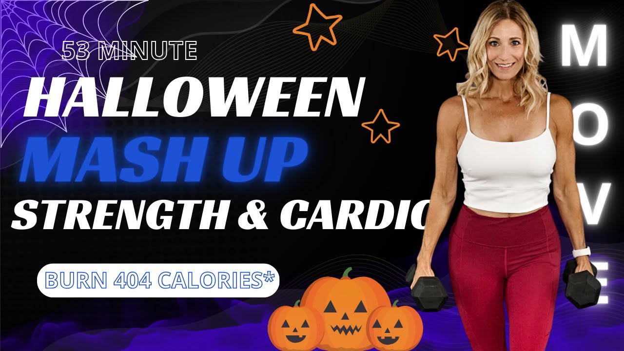 53 Minute Halloween Mash Up | Full Body Cardio and Strength Workout