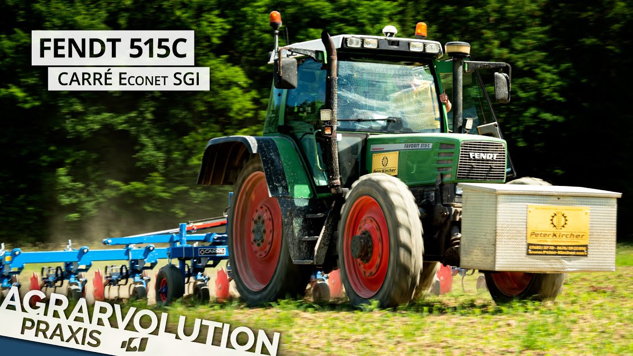 Fendt 515C + Carr&eacute; Econet SGI with El&eacute;ment L &bull; Hoeing maize | Agrarvolution Praxis