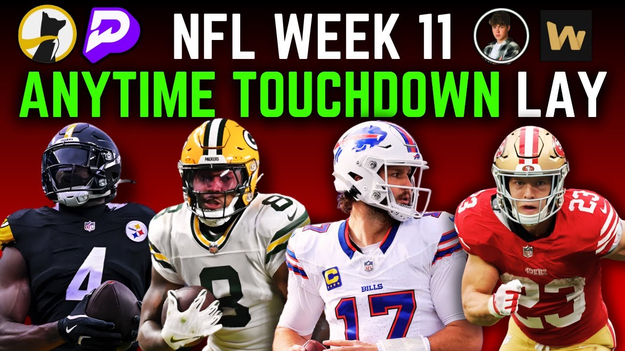(TAKE THESE ASAP🔥) NFL WEEK 11 ANYTIME TOUCHDOWN PRIZEPICKS FREE PICKS